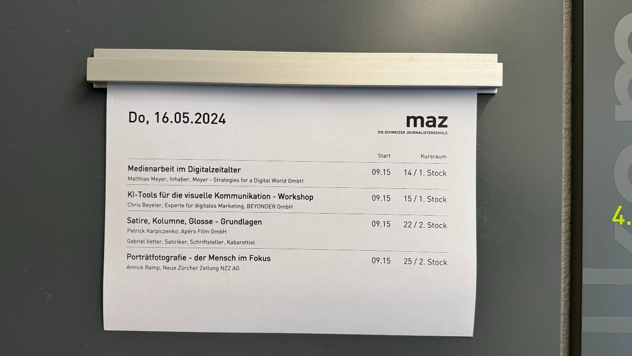 CAS Communications & Media Relations mit Matthias Meyer im Mai 2024